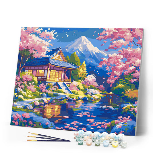 Sakura House by the Pond