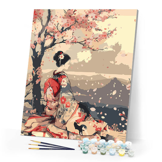 Vintage Sakura Lady