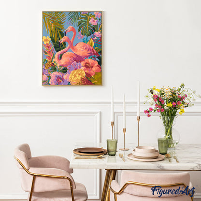 Twin Flamingos