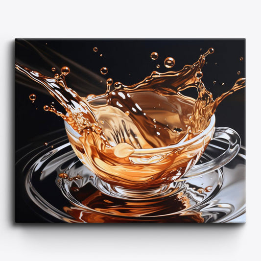 Coffee Splash Abstract
