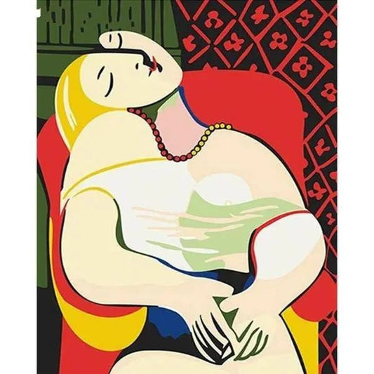 Contemporary Artistic Painting Of A Woman