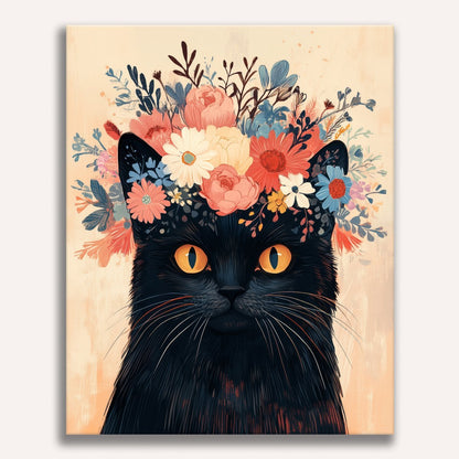 Flower Crowned Cat
