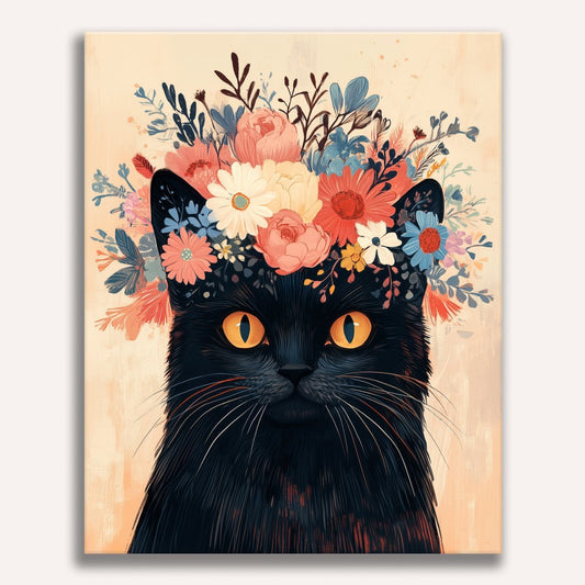 Flower Crowned Cat