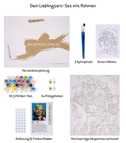 PAINT BY NUMBERS | POP ART EINSTEIN