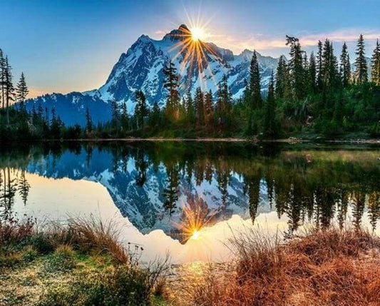 Lake and Mountain reflection
