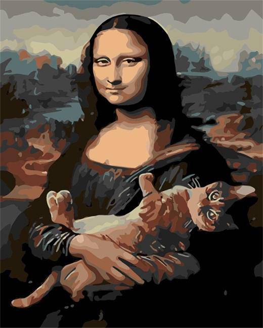 Mona Lisa With a Cat