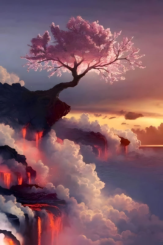 Mythical Japanese Cherry Blossom Tree
