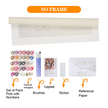 Individual landscape and travel views - paint-by-numbers kit