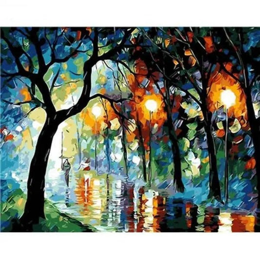 Path In The Night Style Cartoon