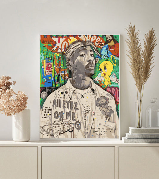 PAINT BY NUMBERS | POP ART TUPAC