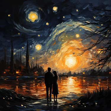 Romantic Sunset Van Gogh
