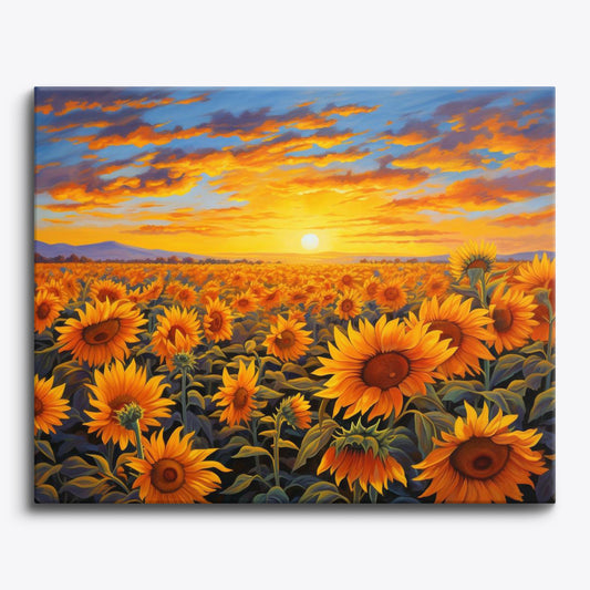 Turned Sunflowers